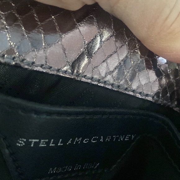 Stella McCartney like new metallic silver snake crossbody bag. - Picture 6 of 8
